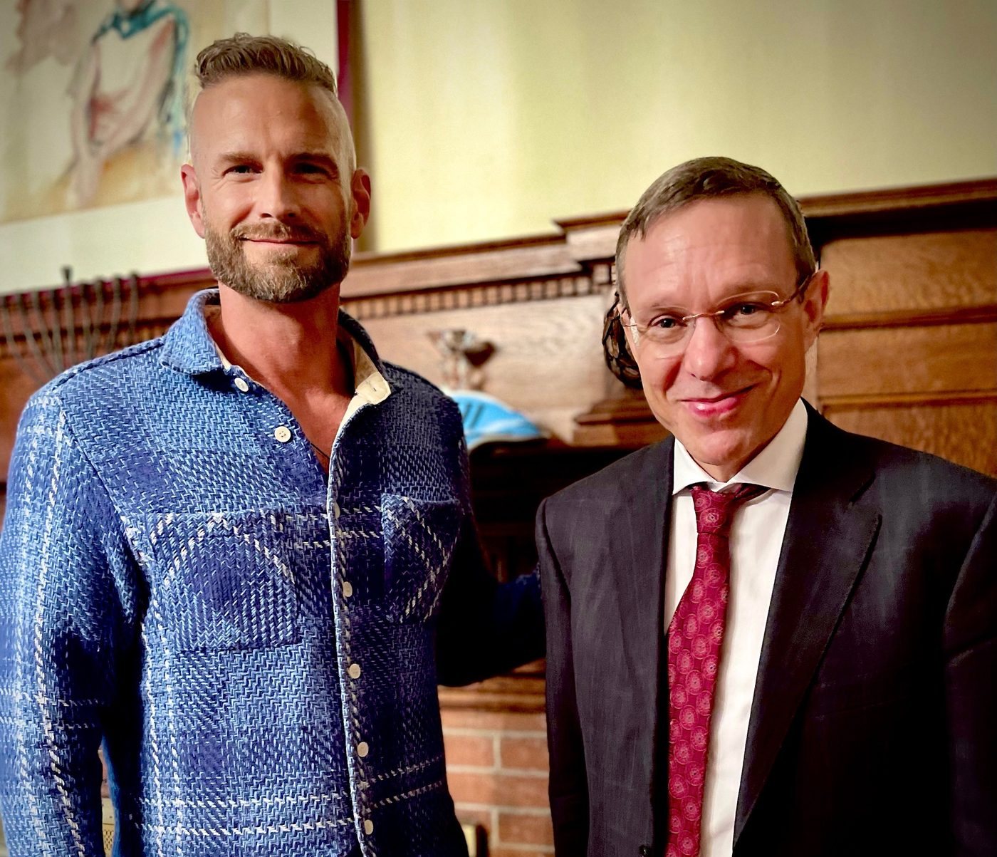 With Professor Avi Loeb at his home
