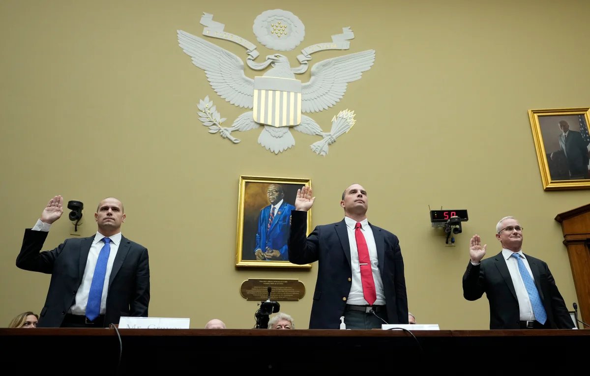 Witnesses sworn in at the first congressional UAP hearing