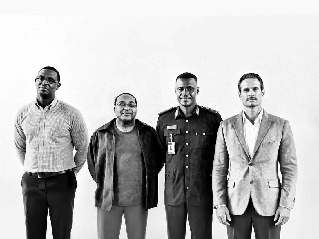 Bryan M. Ingram in Rwanda with the Minister of ICT and the Head of Cybersecurity