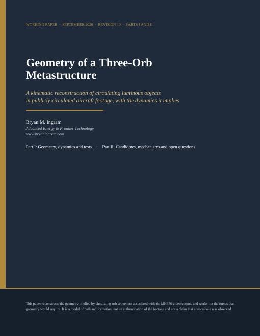 Geometry of a Three-Orb Metastructure — cover page